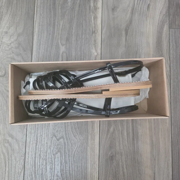 NWT Dôen K.Jacques Handmade Black Leather Sandals - Picture 12 of 16